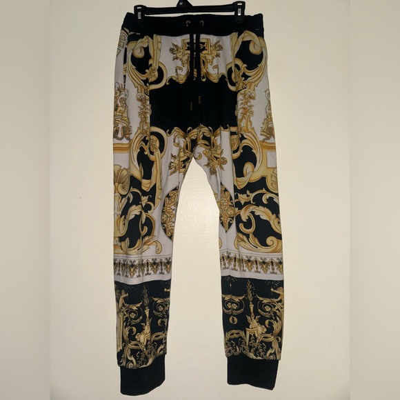 Versace Tribute Ss 92’ Baroque Print T Shirt Joggers Pants Set - Picture 10 of 16